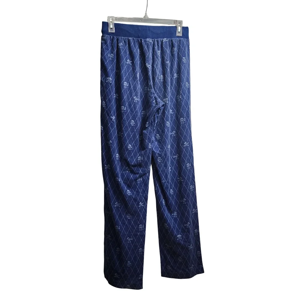 Disney Store Kids Blue Mickey Mouse All Over Print Pajama‎ Sleep Pants Size S